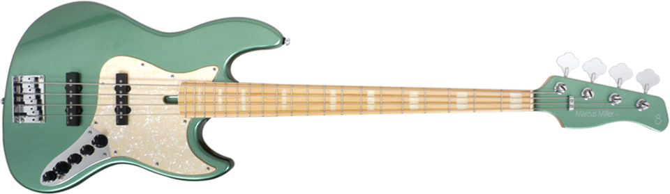 Marcus Miller V7 Swamp Ash 4st 2nd Generation 4-cordes Mn Sans Housse - Sherwood Green - Basse Électrique Solid Body - Main picture