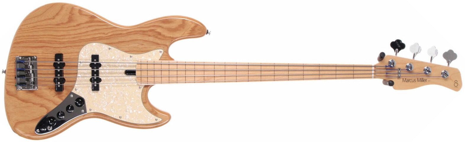 Marcus Miller V7 Swamp Ash Fretless 4st 2nd Generation Active Mn - Natural - Basse Électrique Solid Body - Main picture