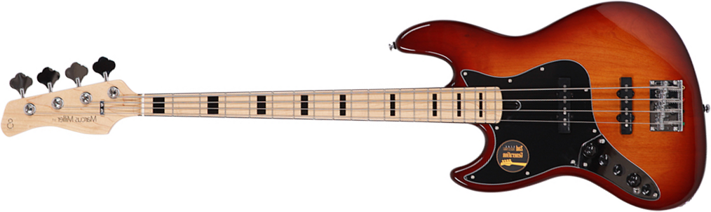 Marcus Miller V7 Vintage Alder 4st Lh 2nd Generation 4c Gaucher Active Mn Sans Housse - Tobacco Sunburst - Basse Électrique Solid Body - Main picture