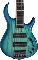 Basse électrique solid body Sire Marcus Miller M5 Swamp Ash 5ST 5-String - Transparent blue