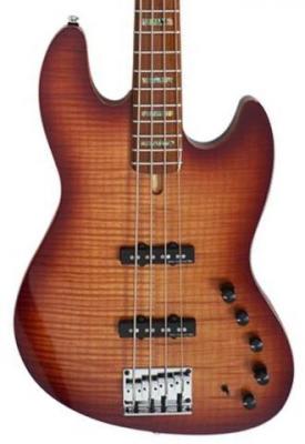 Basse électrique solid body Marcus miller V10 Swamp Ash 4ST 2nd Gen (No Bag) - Tobacco sunburst