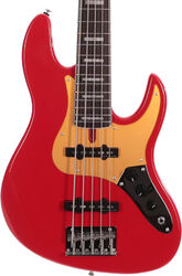 Basse électrique solid body Sire Marcus Miller V5 24 Fret 5ST 5-String - Dakota red