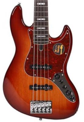 Basse électrique solid body Marcus miller V7 Alder 5ST 2nd Gen (No Bag) - Tobacco sunburst
