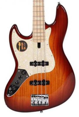 Basse électrique solid body Marcus miller V7 Swamp Ash 4ST 2nd Gen Gaucher (No Bag) - Tobacco sunburst