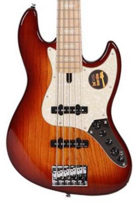 Basse électrique solid body Marcus miller V7 Swamp Ash 5ST 2nd Gen (No Bag) - Tobacco sunburst