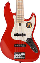 Basse électrique solid body Marcus miller V7 Swamp Ash 5ST 2nd Gen (No Bag) - Bright metallic red