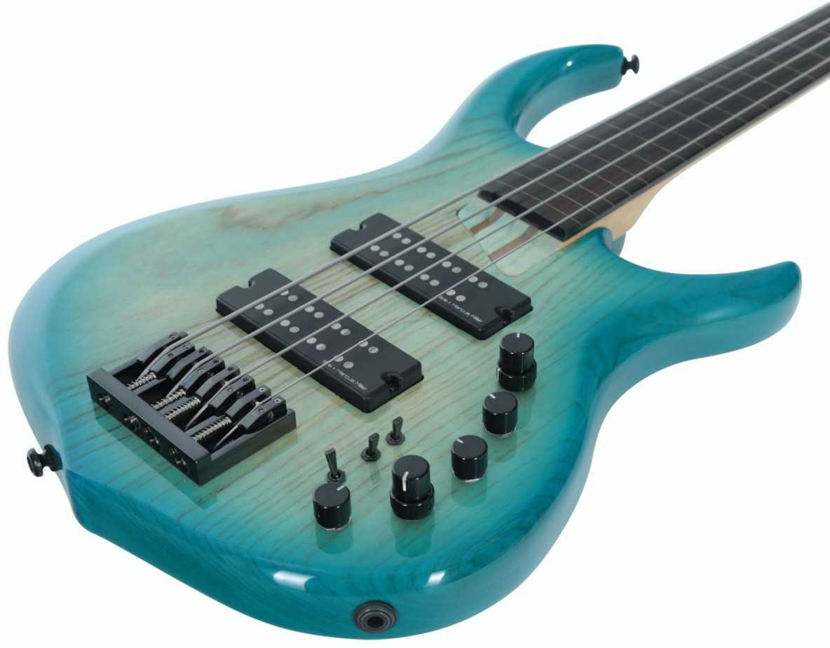 Marcus Miller M5 Swamp Ash 4st Fl Active Eb - Transparent Blue - Basse Électrique Solid Body - Variation 2