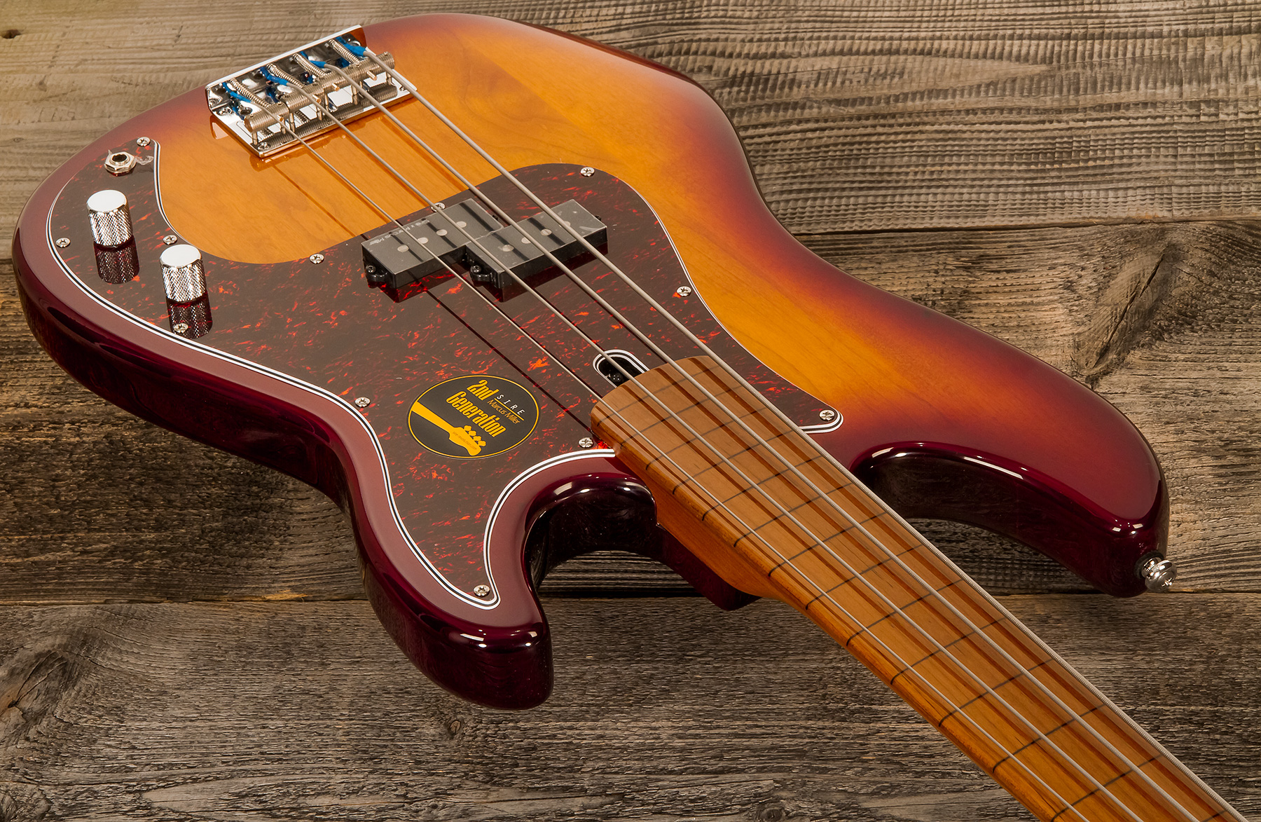 Marcus Miller P5 Alder 4st Fretless Mn - Tobacco Sunburst - Basse Électrique Solid Body - Variation 1