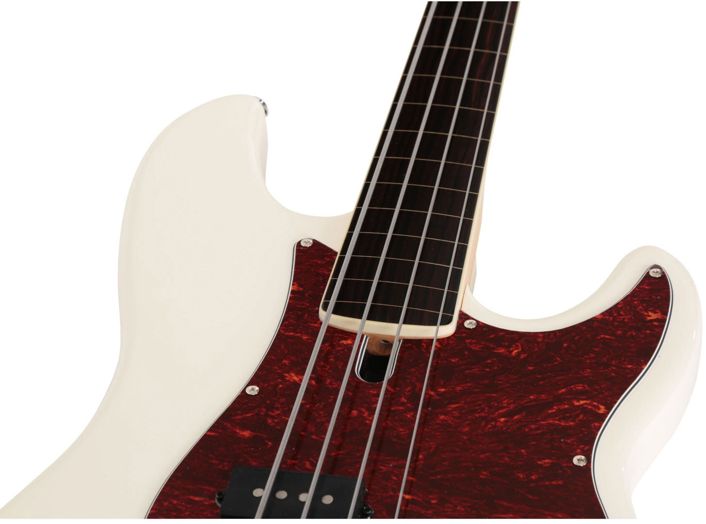 Marcus Miller P7 Alder 4st Fretless 2nd Generation Active Eb - Antique White - Basse Électrique Solid Body - Variation 3