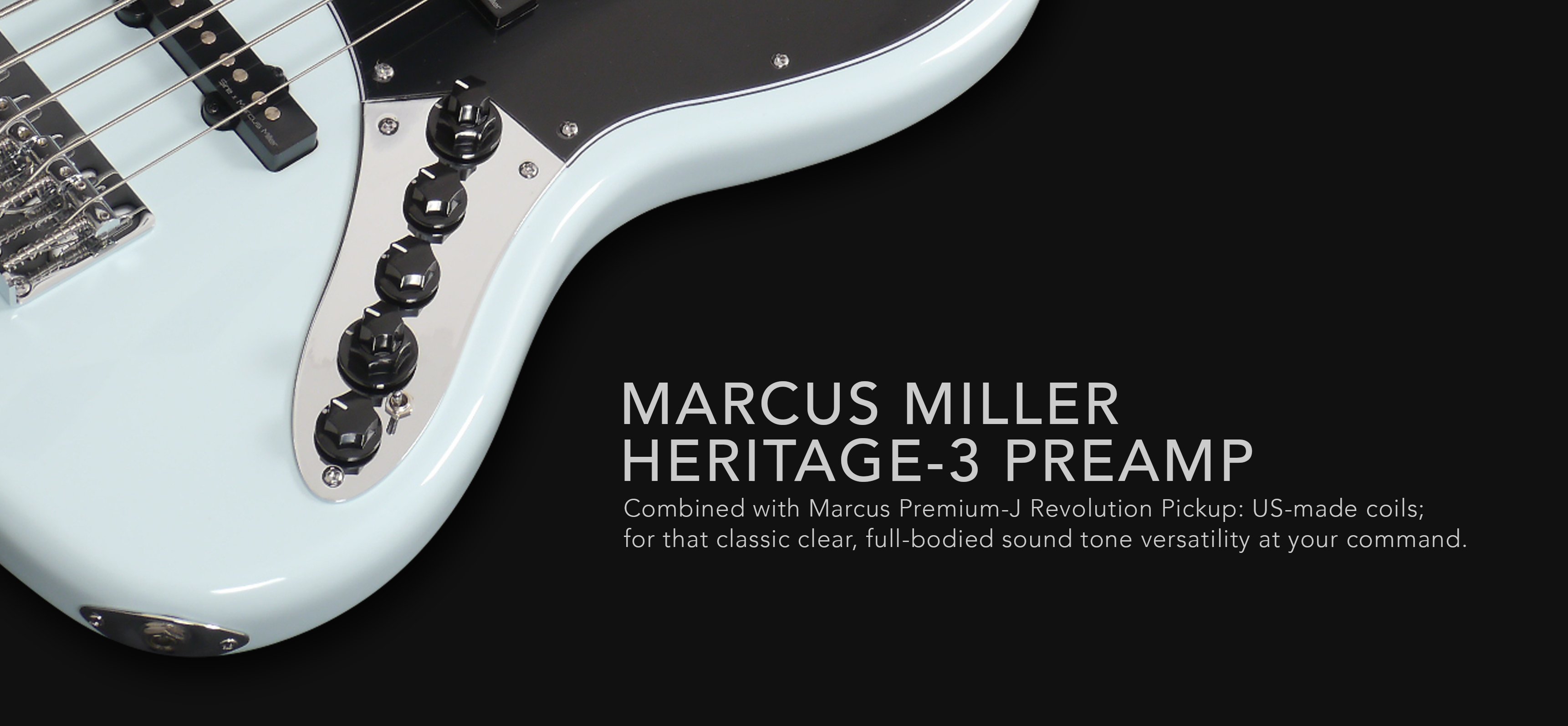 Marcus Miller V3 5st 2nd Generation 5-cordes Active Rw Sans Housse - Sonic Blue - Basse Électrique Solid Body - Variation 1