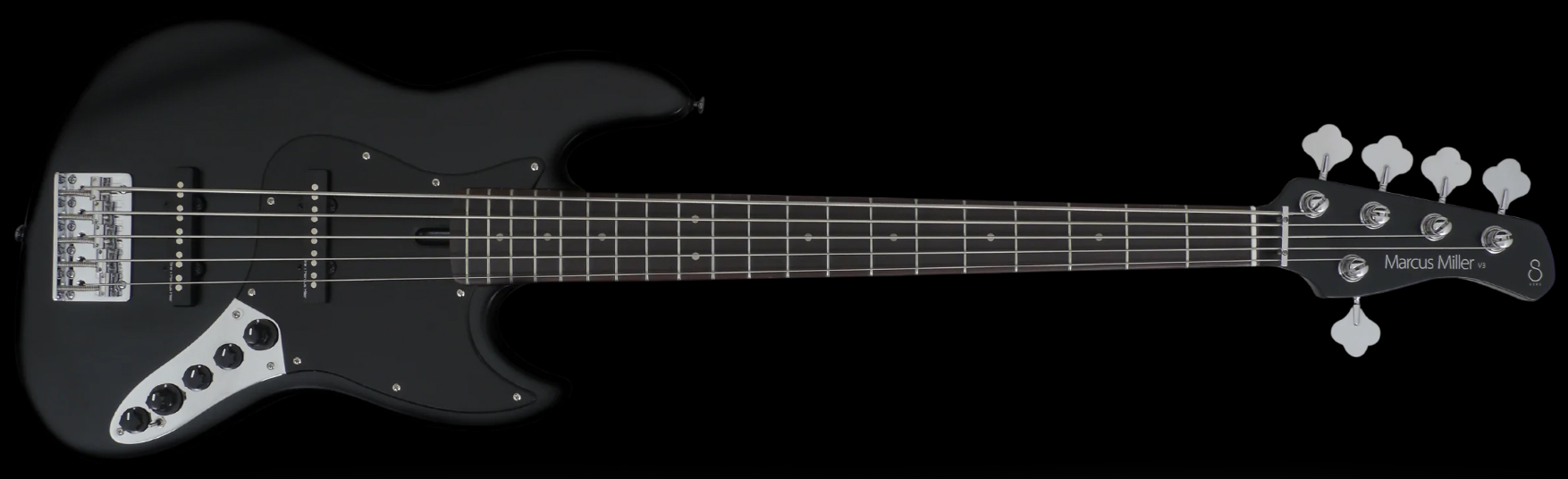 Marcus Miller V3 5st 2nd Generation 5c Active Rw Sans Housse - Black Satin - Basse Électrique Solid Body - Variation 1