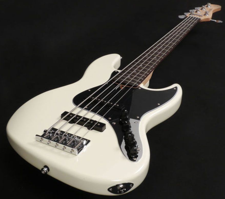 Marcus Miller V3 5st Awh Gaucher Lh Active Rw - Antique White - Basse Électrique Solid Body - Variation 2