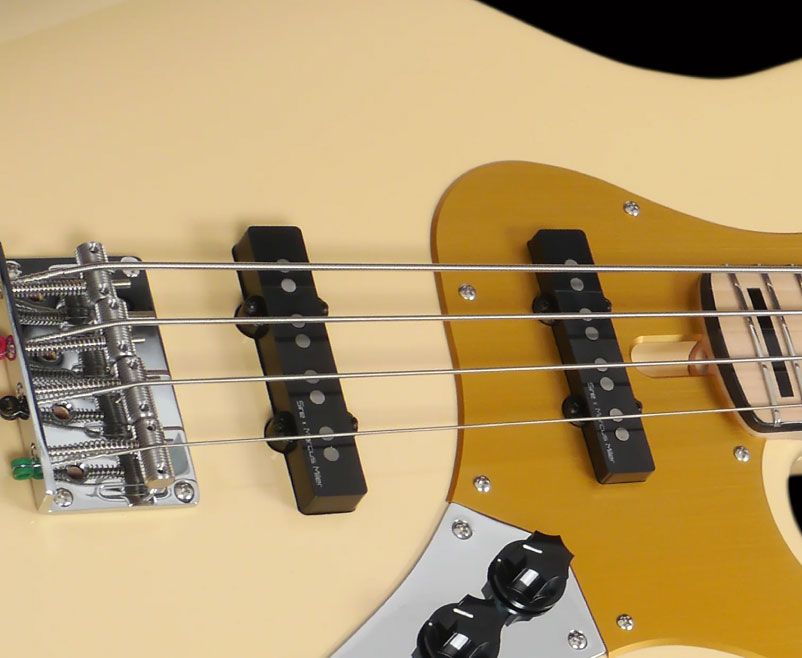 Marcus Miller V5 24 Fret 4st 4c Mn - Vintage White - Basse Électrique Solid Body - Variation 2