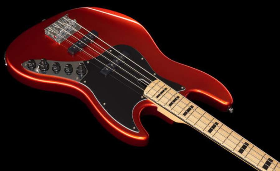 Marcus Miller V7 Vintage Alder 4st 2nd Generation 4-cordes Active Mn Sans Housse - Bright Metallic Red - Basse Électrique Solid Body - Variation 2