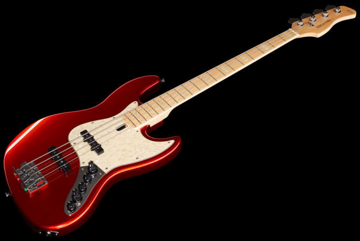 Marcus Miller V7 Vintage Ash 4-string 2nd Generation Mn Sans Housse - Bright Red Metallic - Basse Électrique Solid Body - Variation 1