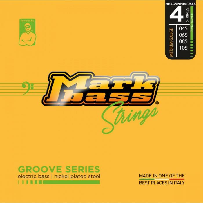 Cordes basse électrique Markbass GROOVE SERIES 045-105 - Jeu de 4 cordes