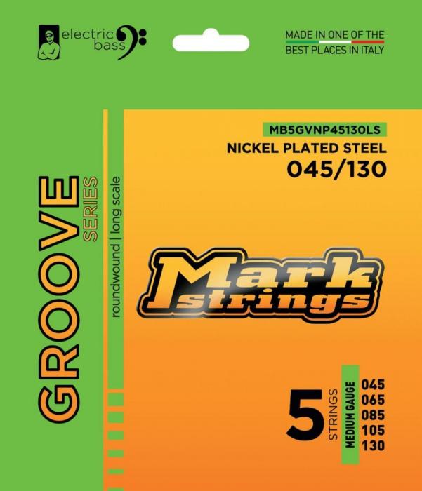 Cordes basse électrique Markbass GROOVES SERIES 045-130 - Jeu de 5 cordes
