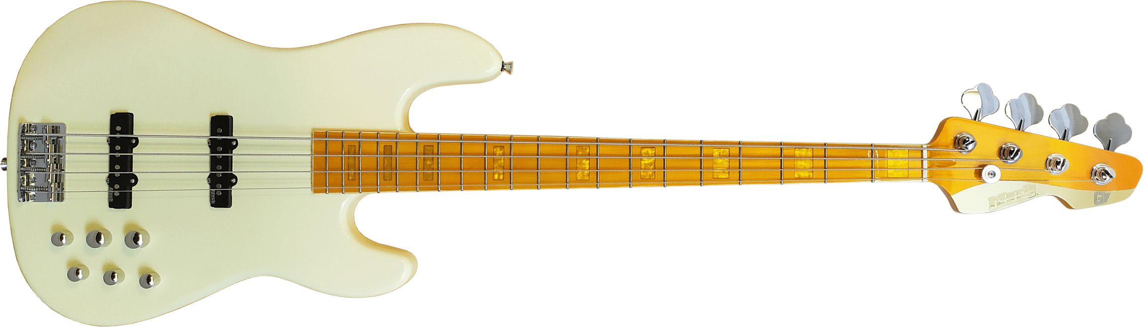 Markbass Mb Gv 4 Gloxy Val Cr Mp Active Mn - Cream - Basse Électrique Solid Body - Main picture