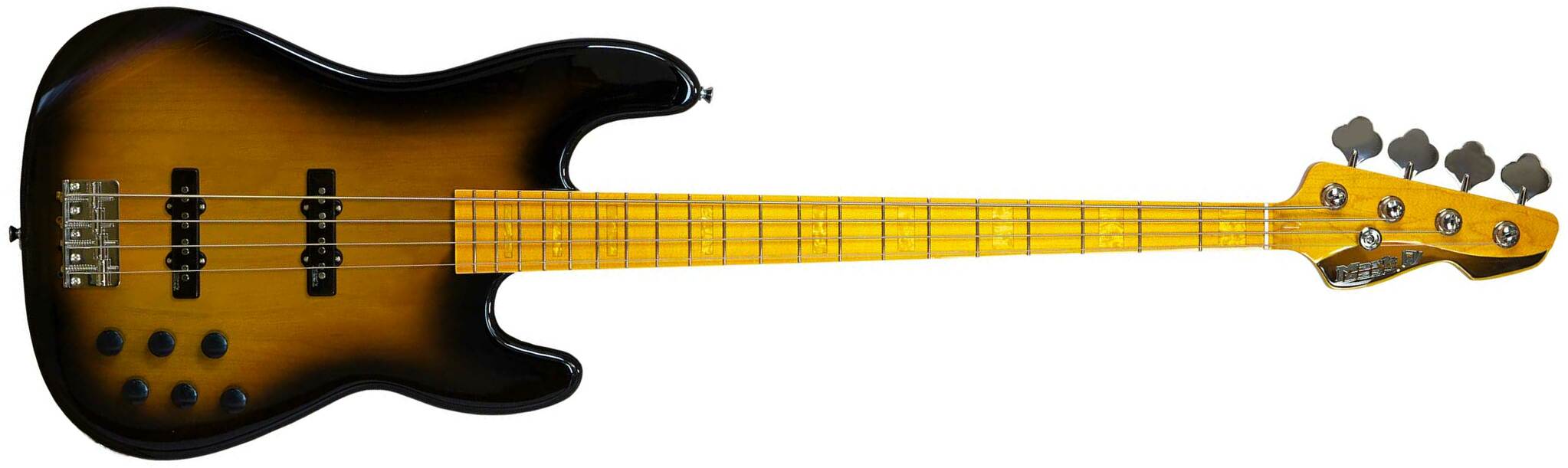 Markbass Mb Gv 4 Gloxy Val Cr Mp Active Mn - Tobacco Sunburst - Basse Électrique Solid Body - Main picture