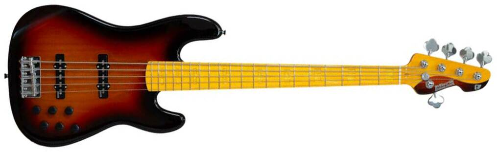 Markbass Mb Gv 5 Gloxy Val Cr Mp 5c Active Mn - 3-tone Sunburst - Basse Électrique Solid Body - Main picture