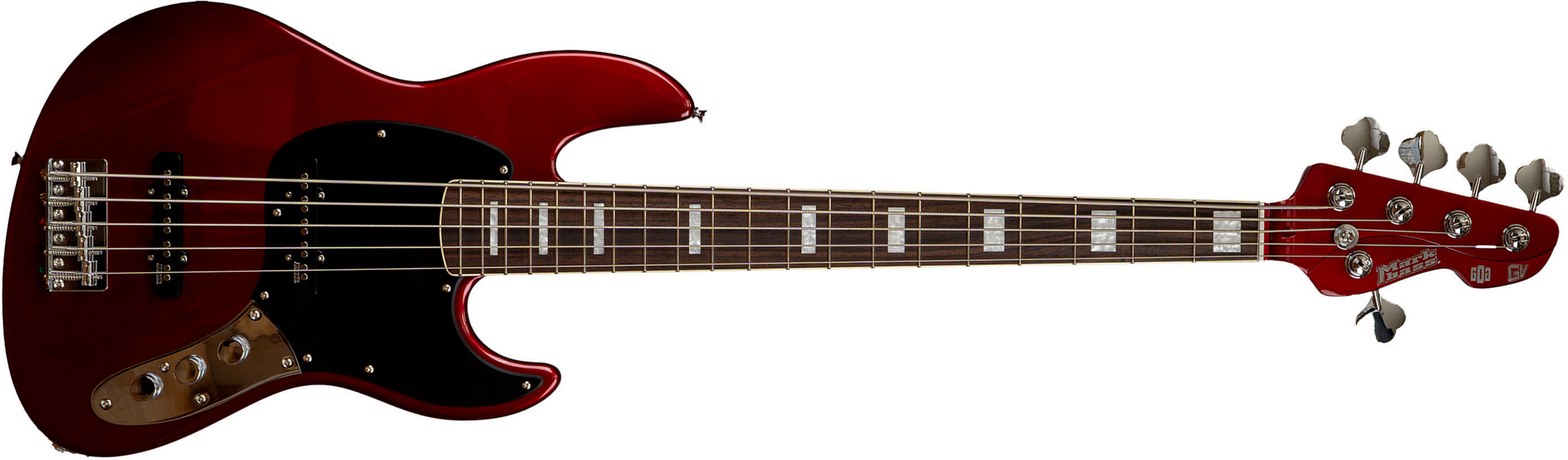 Markbass Mb Gv 5c Cr Rw Fc Passive Gloxy Gog Rw - Red Passion - Basse Électrique Solid Body - Main picture