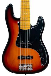 Basse électrique solid body Markbass MB GV 5 Gloxy CR MP Passive - 3-tone sunburst