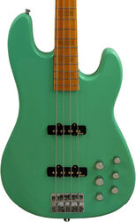 Basse électrique solid body Markbass MB GV 4 Gloxy Val CR MP - Surf green