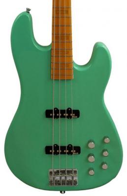 Basse électrique solid body Markbass MB GV 4 Gloxy Val CR MP - Surf green