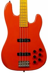 Basse électrique solid body Markbass MB GV 4 Gloxy Val CR MP - fiesta red