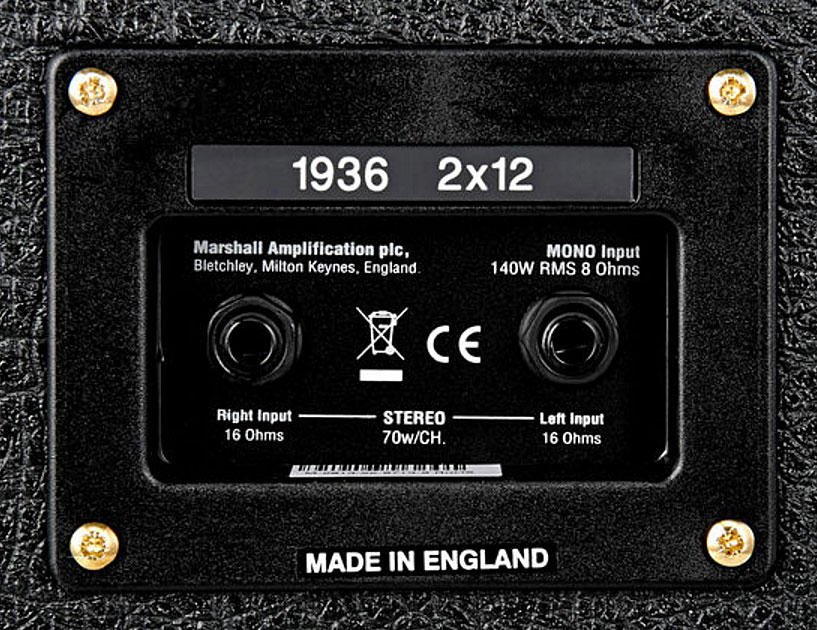 Marshall 1936v 2x12 140w 8/16-ohms Stereo Horizontal - Baffle Ampli Guitare Électrique - Variation 3