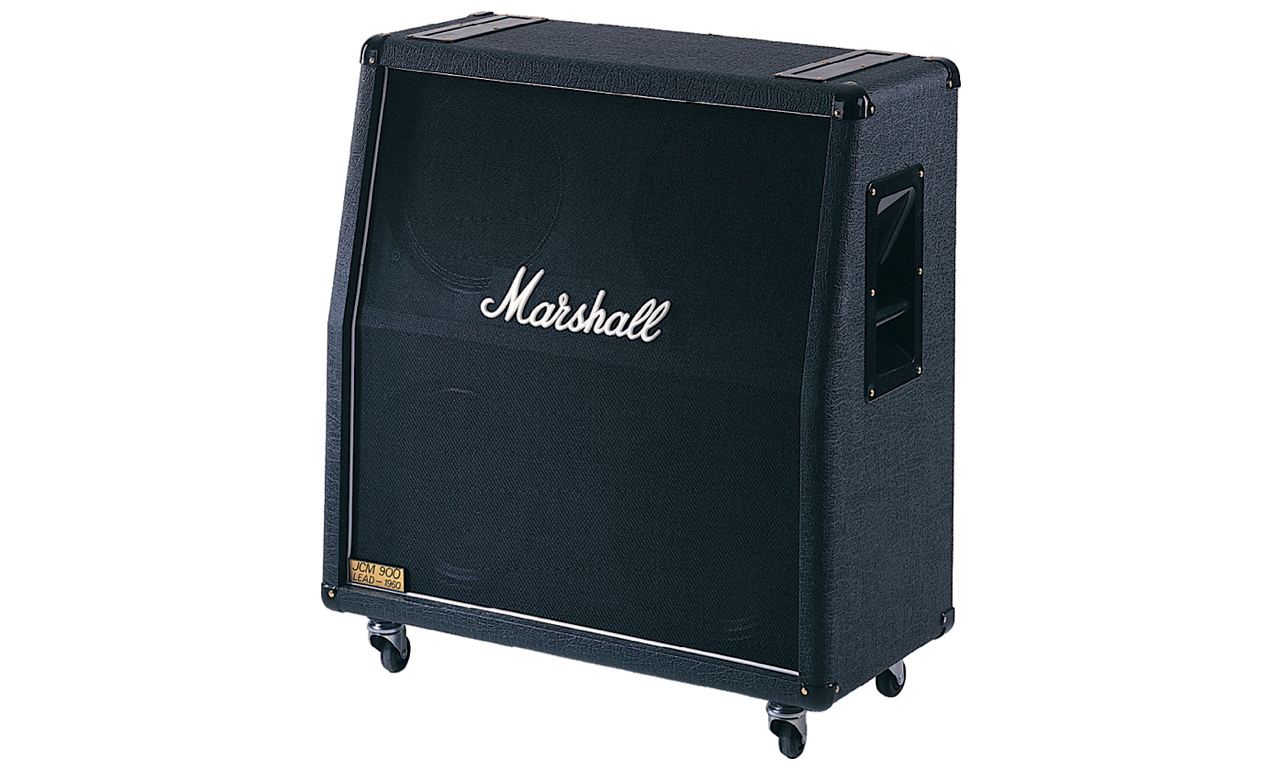 Marshall 1960av Angled 4x12 280w 4/8/16-ohms Stereo  Pan Coupe Vintage 30 - Baffle Ampli Guitare Électrique - Variation 1