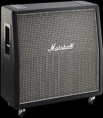 Marshall 1960ax Angled 4x12 100w 16-ohms Pan Coupe Greenback G12m - Baffle Ampli Guitare Électrique - Variation 1