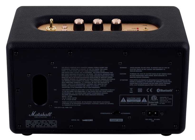 Marshall Acton - Black - Dock Ios & Mp3 - Variation 2