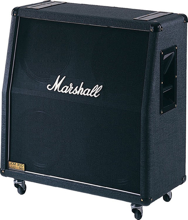 Marshall 1960av Angled 4x12 280w 4/8/16-ohms Stereo  Pan Coupe Vintage 30 - Baffle Ampli Guitare Électrique - Main picture