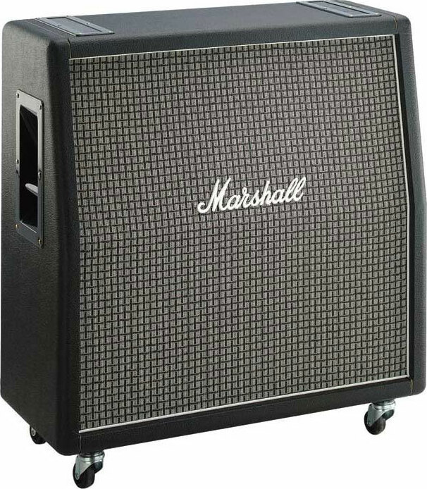 Marshall 1960ax Angled 4x12 100w 16-ohms Pan Coupe Greenback G12m - Baffle Ampli Guitare Électrique - Main picture