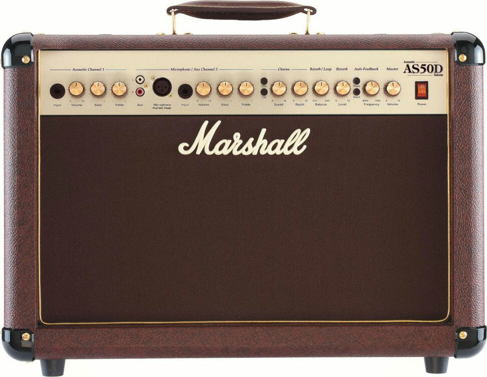 Marshall As50d Acoustic 2x8 50w - Ampli Guitare Électrique Combo - Main picture