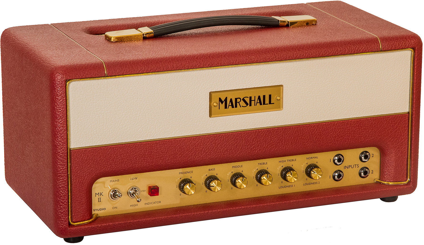 Marshall Studio Vintage Sv20h Head 5/20w Ltd Maroon/cream Levant - Ampli Guitare Électrique TÊte / PÉdale - Main picture