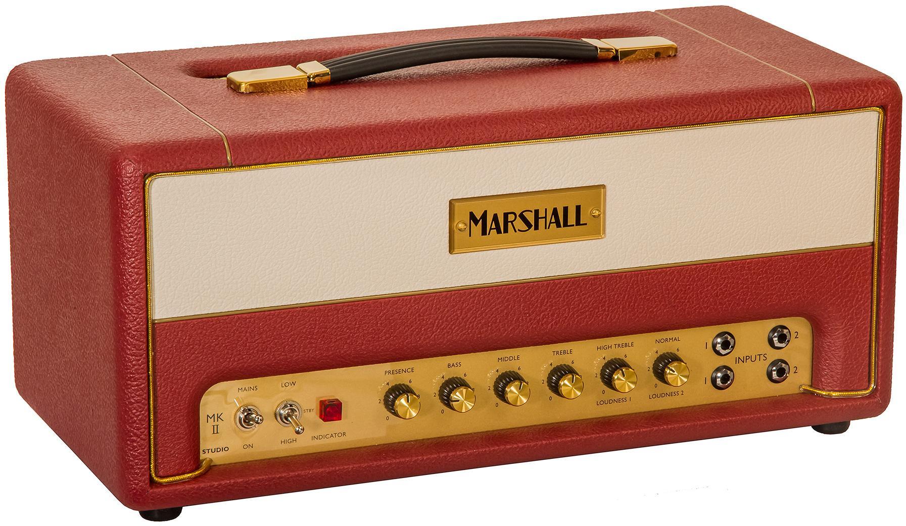 Tête ampli guitare électrique Marshall Studio Vintage SV20H Ltd - Maroon/Cream Levant