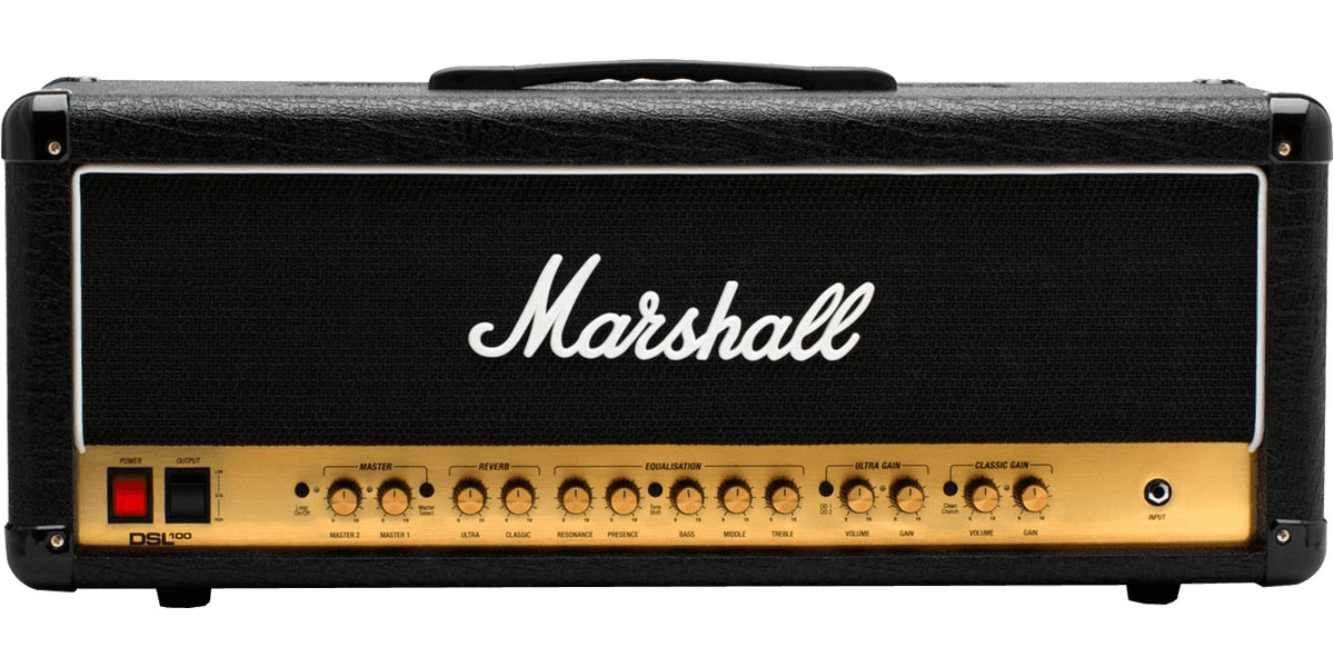 Ampli pour guitare électrique Marshall, DSL 100, Tête d'ampli à lampes