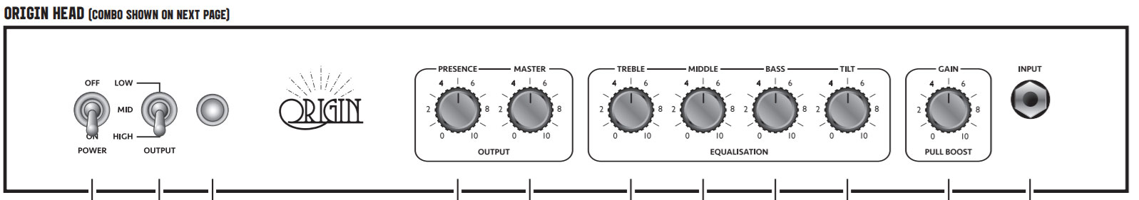 Marshall Origin 20h Head 20w - Ampli Guitare Électrique TÊte / PÉdale - Variation 3