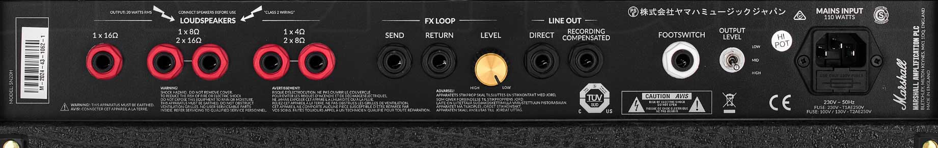 Marshall Studio 900 Head Sn20h 20w 5881 - Ampli Guitare Électrique TÊte / PÉdale - Variation 3