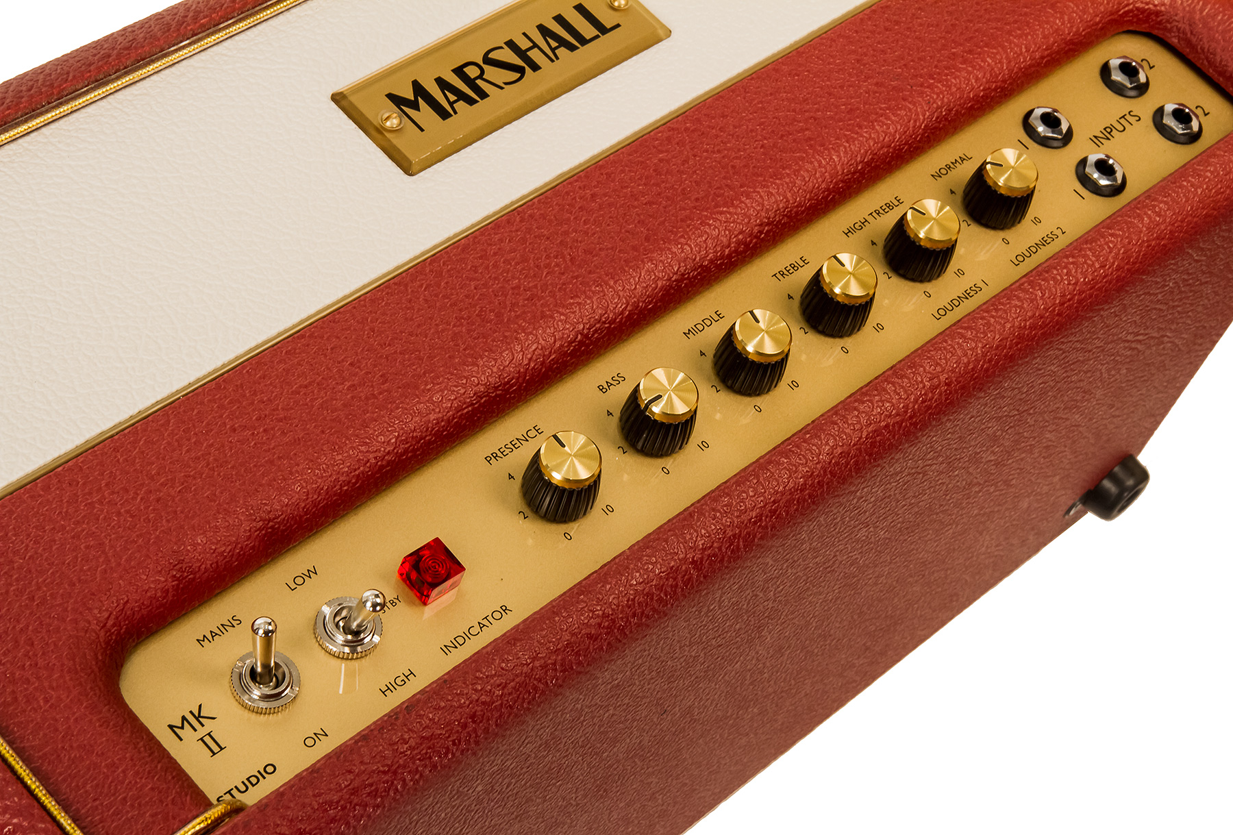 Marshall Studio Vintage Sv20h Head 5/20w Ltd Maroon/cream Levant - Ampli Guitare Électrique TÊte / PÉdale - Variation 2