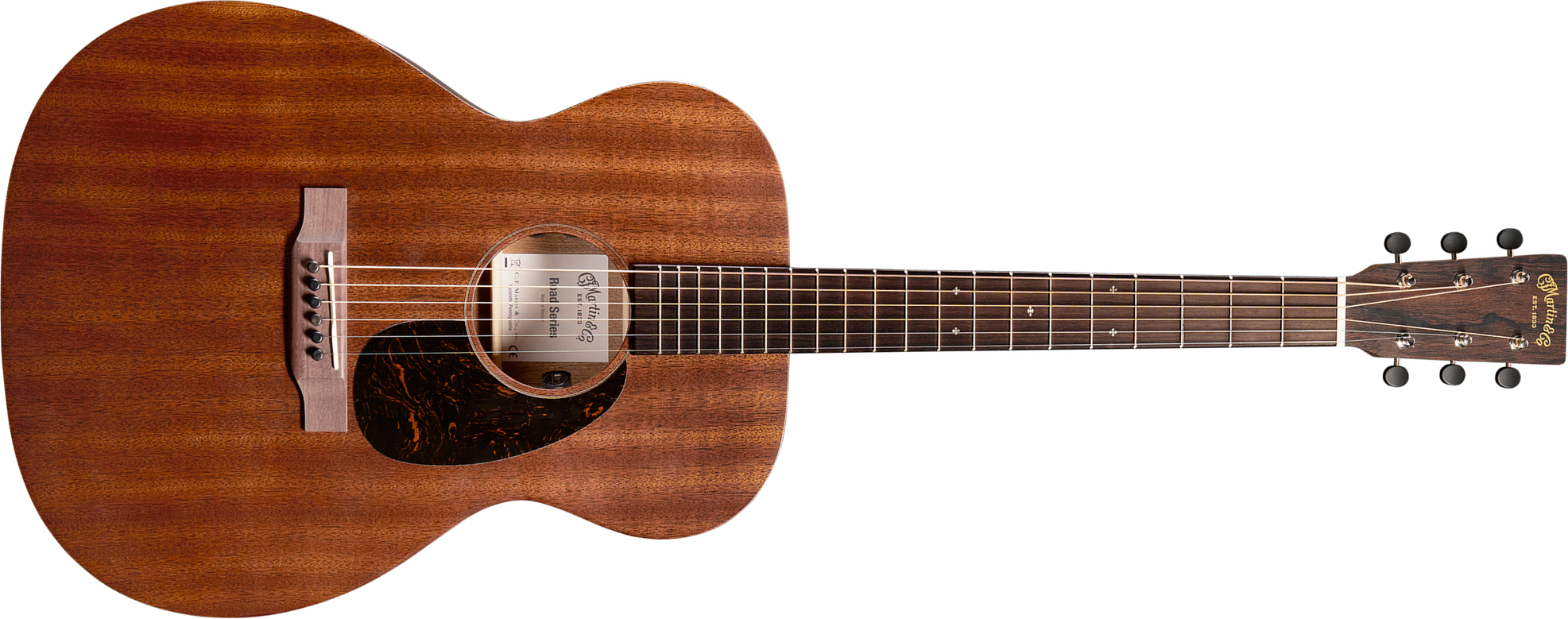 Martin 00010e Sapele Retro Road 000 Shsc Tout Sapele Eb - Dark Mahogany - Guitare Folk - Main picture
