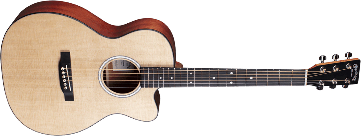 Martin 000cjr-10e Auditorium Junior Cw Epicea Sapele Ric +housse - Natural Satin - Guitare Acoustique Voyage - Main picture