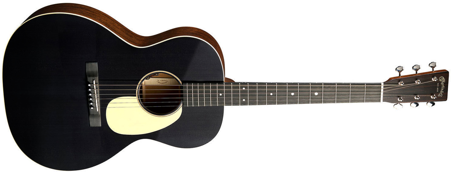 Martin 00l16e 00 Shsc Epicea Acajou Eb - Black Smoke - Guitare Folk - Main picture