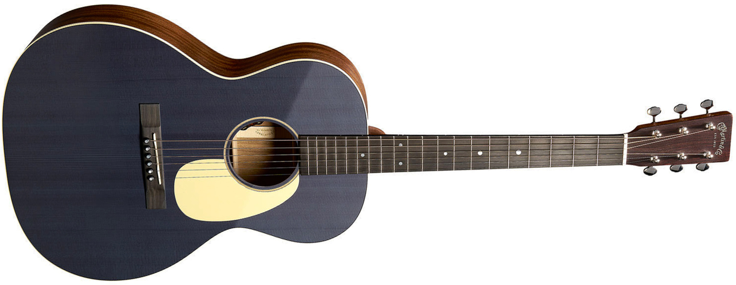 Martin 00l16e 00 Shsc Epicea Acajou Eb - Blue Denim - Guitare Folk - Main picture