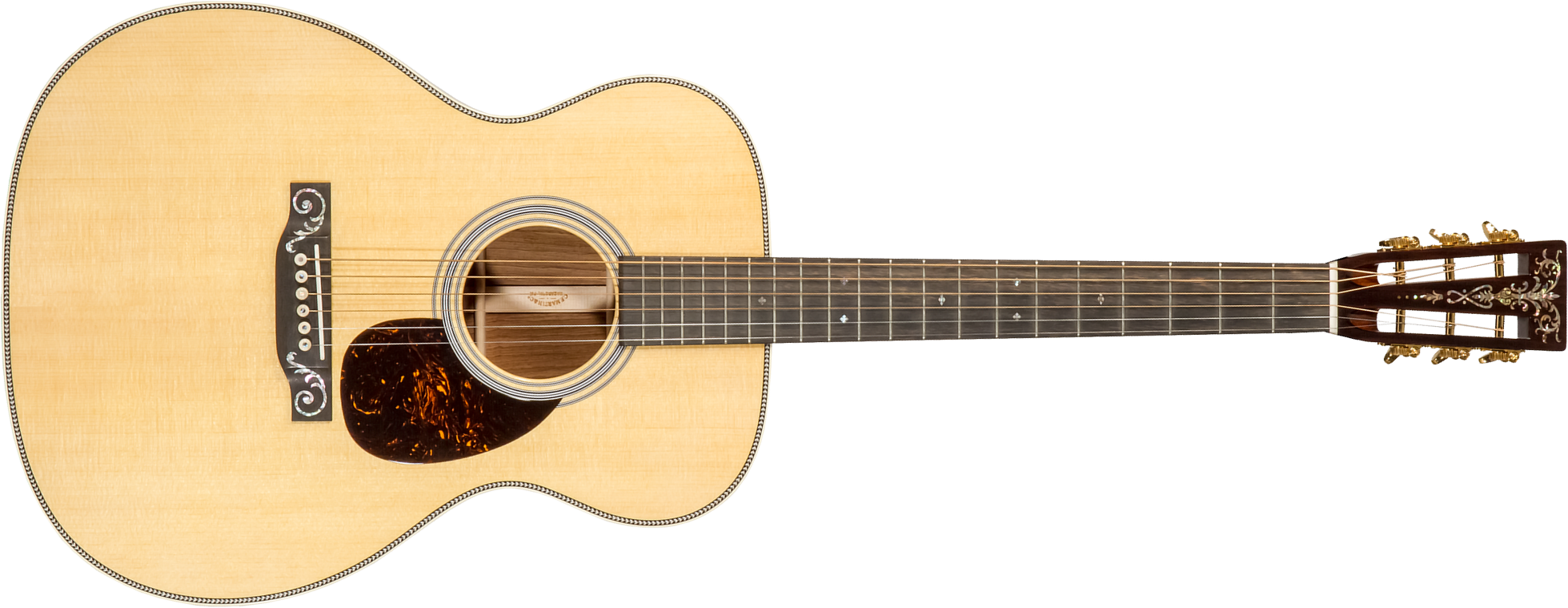 Martin Custom Shop Cs-om-c22025684 Orchestra Epicea Palissandre Eb #2736830 - Natural Aging Toner - Guitare Acoustique - Main picture