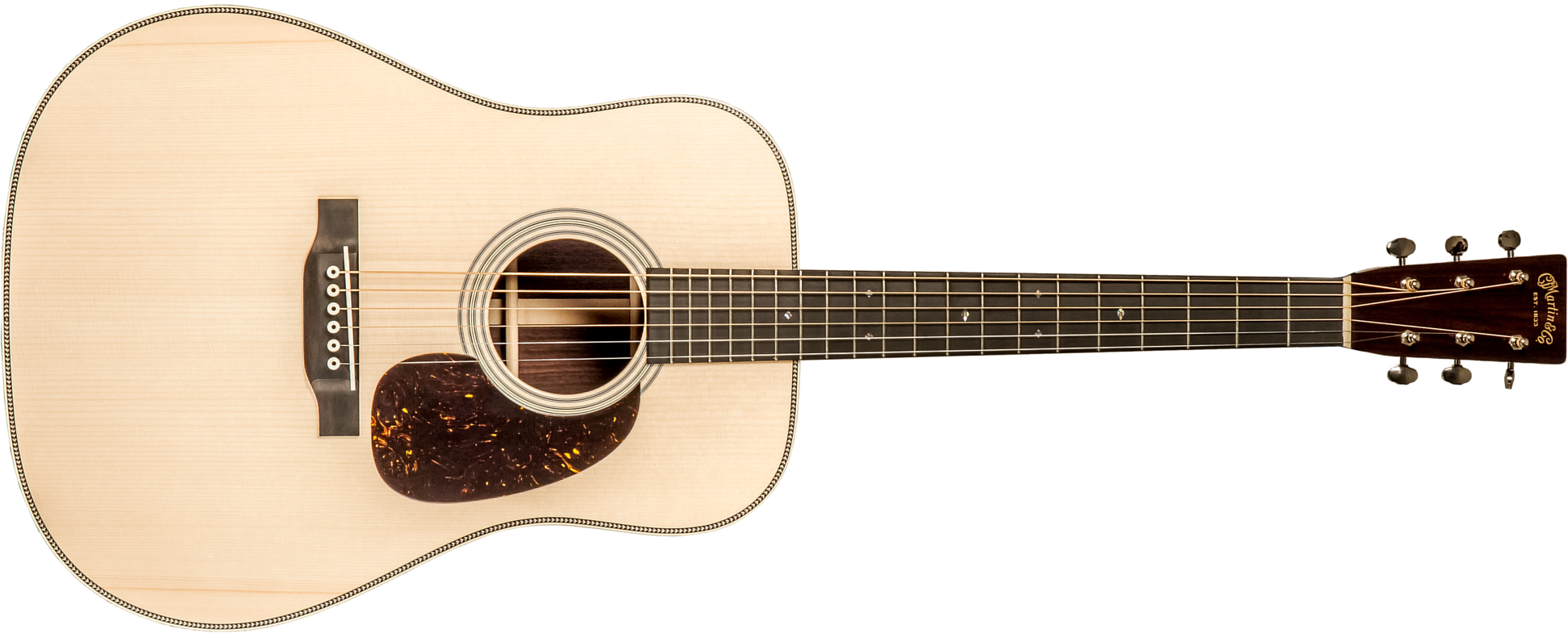 Martin Custom Shop Expert D-28 1937 Epicea Palissandre Eb 2747363 - Natural Vintage Low Gloss - Guitare Folk - Main picture