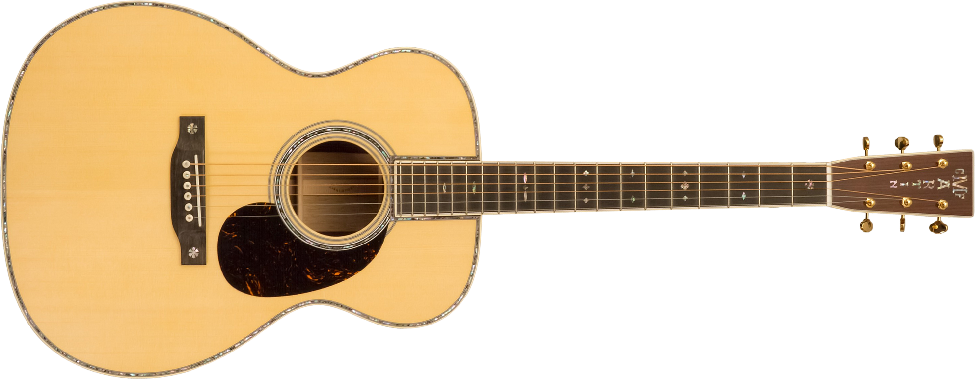 Martin Custom Shop Om Epicea Englemann / Palissandre Guatemala Eb #2969039 - Natural Aging Toner - Guitare Folk - Main picture