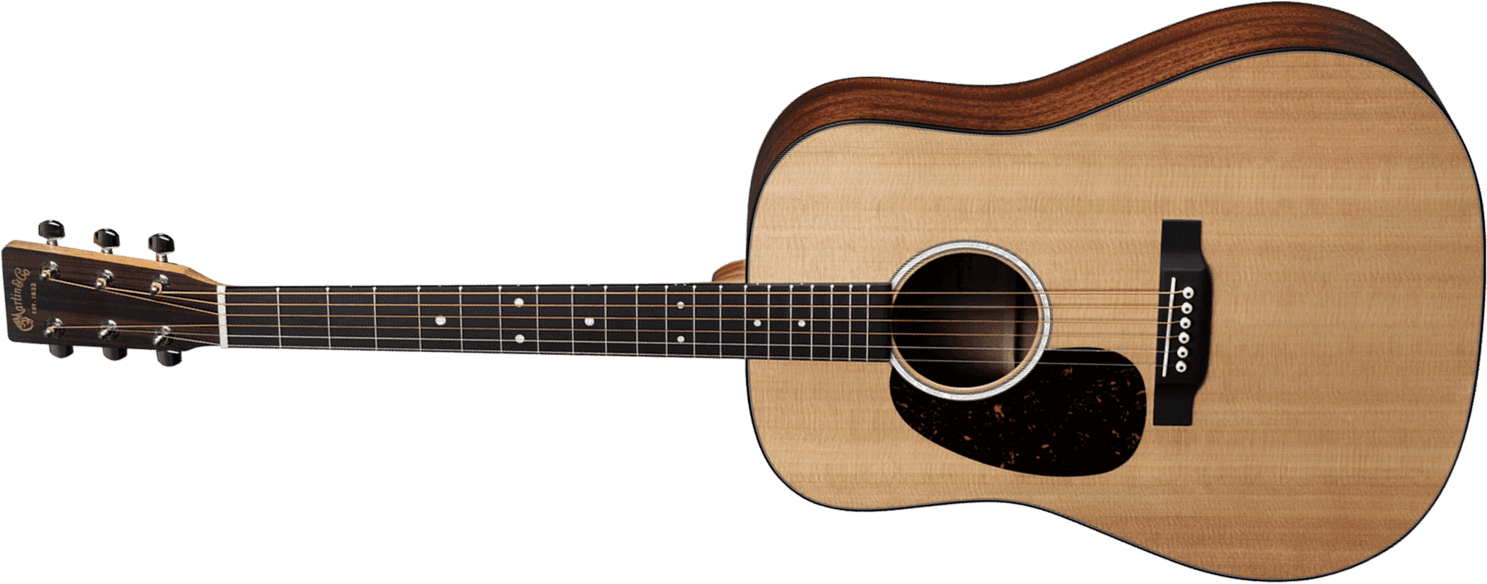 Martin D-10el Sitka Top Lh Gaucher Road Dreadnought Epicea Sapele +housse - Natural - Guitare Electro Acoustique - Main picture